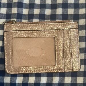 Rose Gold Textured Card Holder
